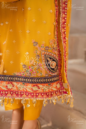 KCS-F-429-Yellow & red - Sherry's wardrobe