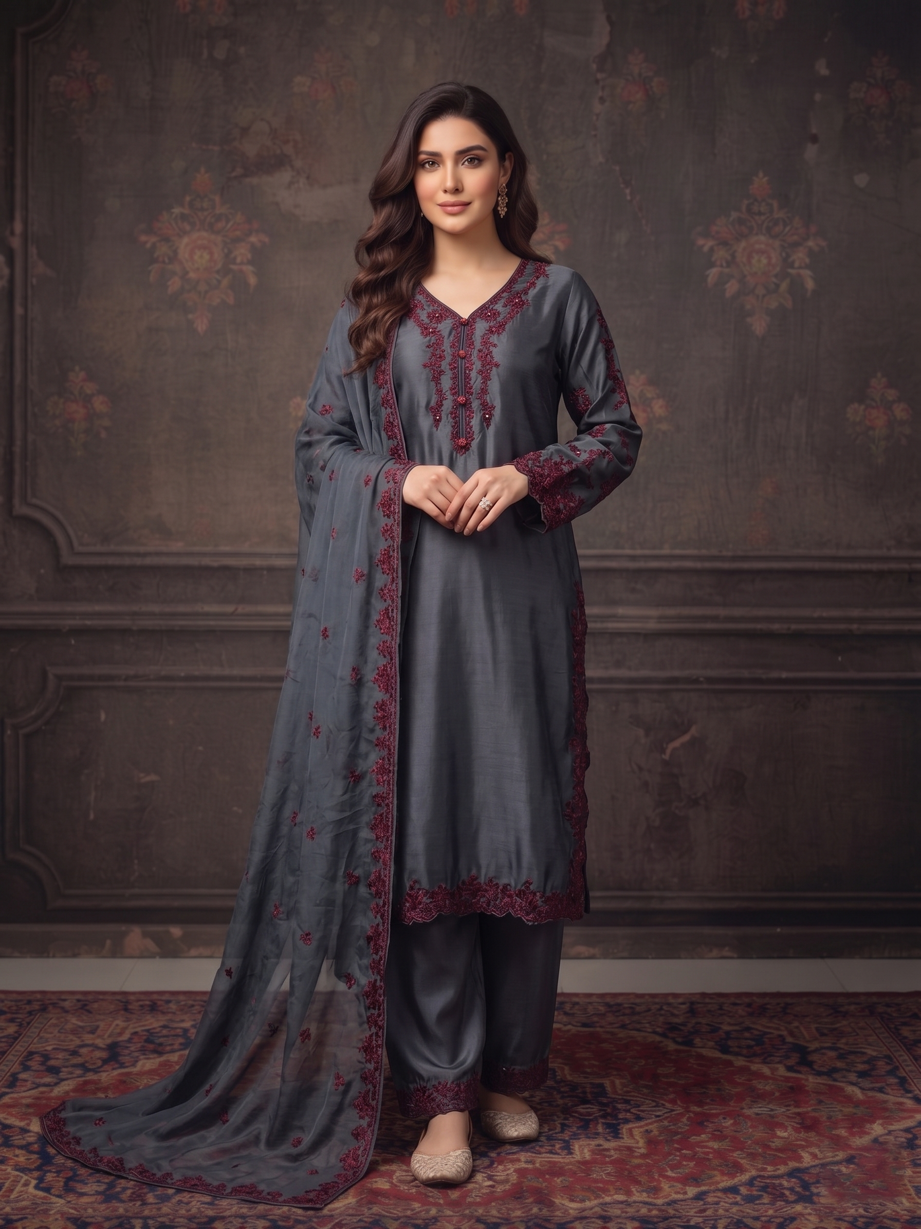 Sherrys Silk - Dark Grey