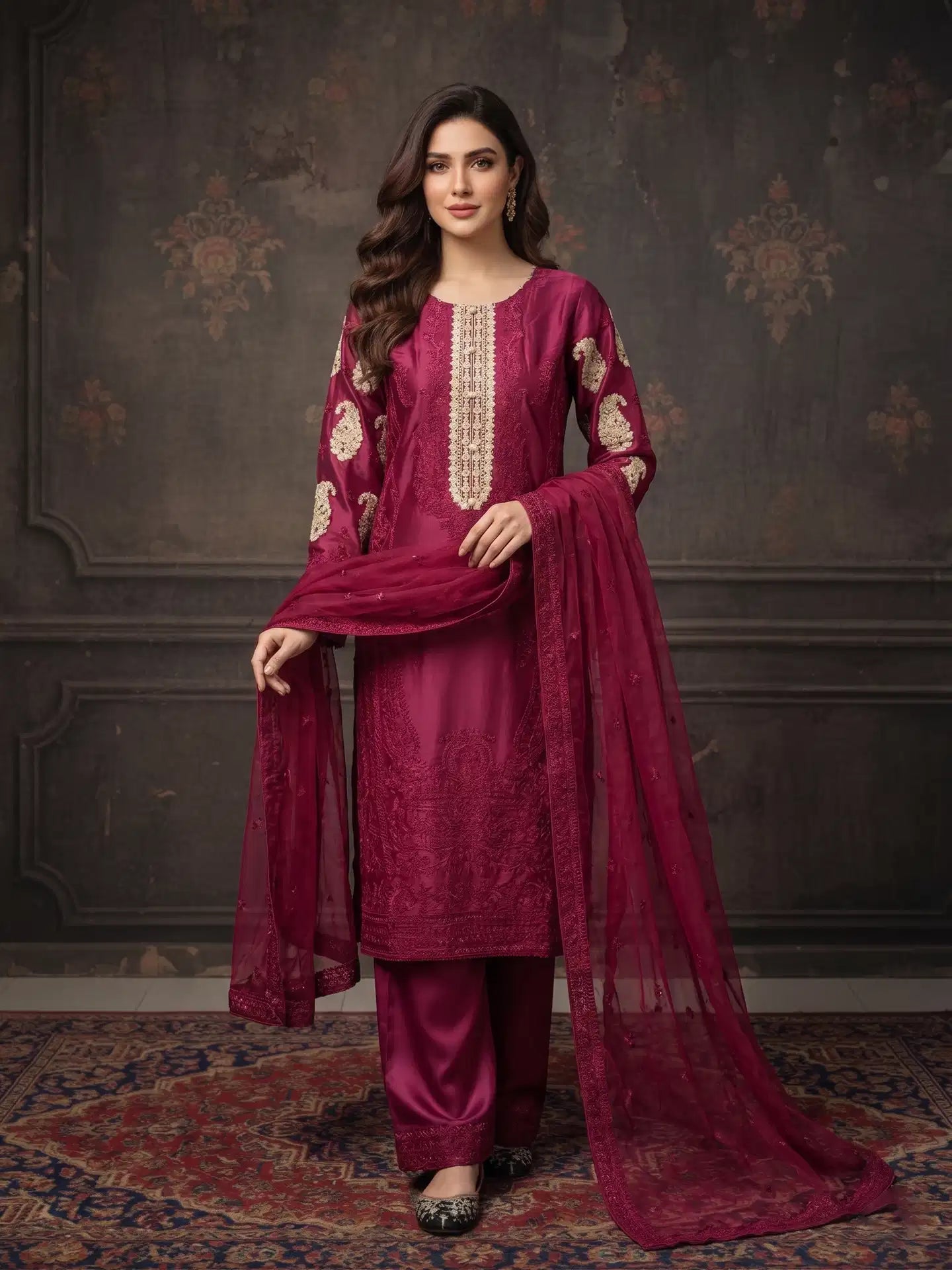 Sherrys Silk - Crimson Luxe
