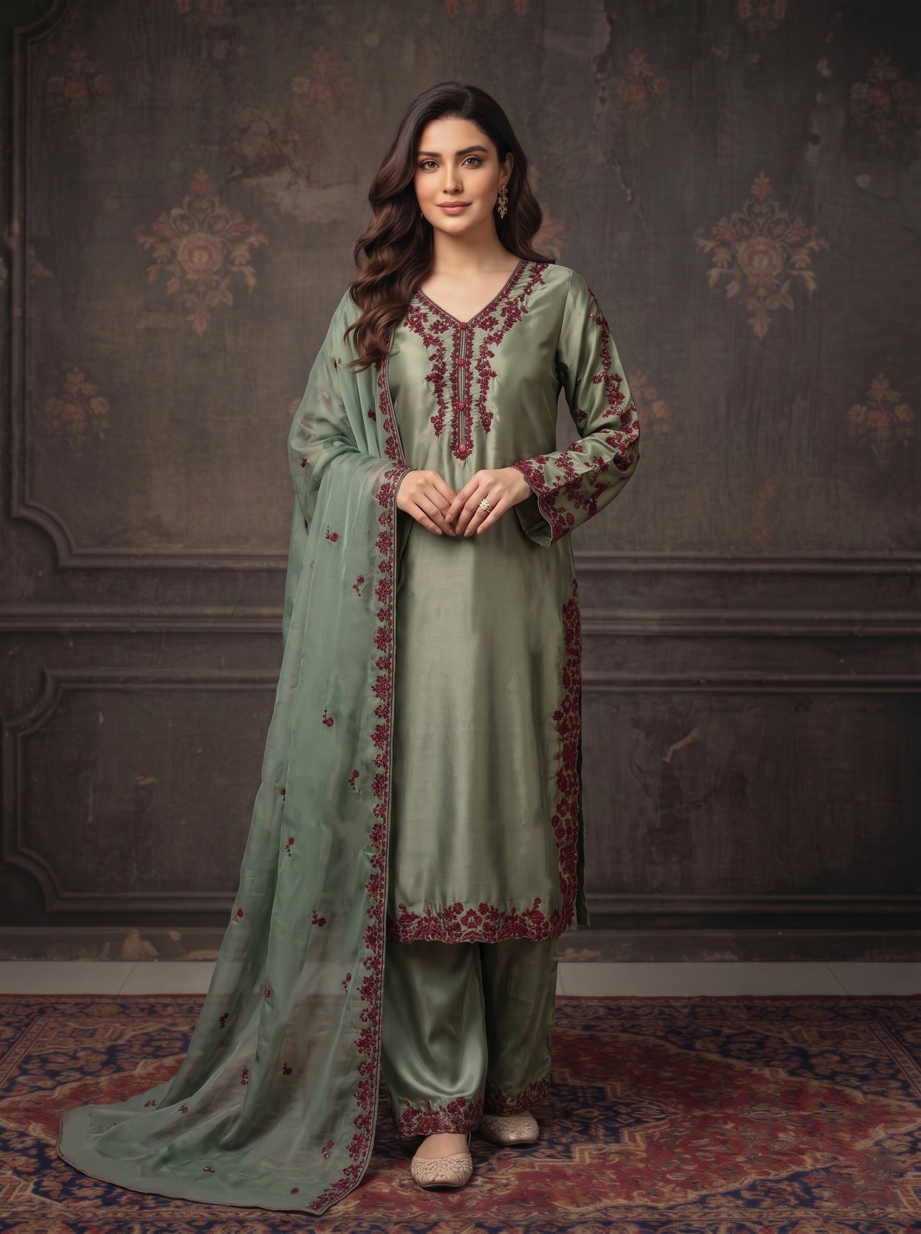 Sherrys Silk - Olive
