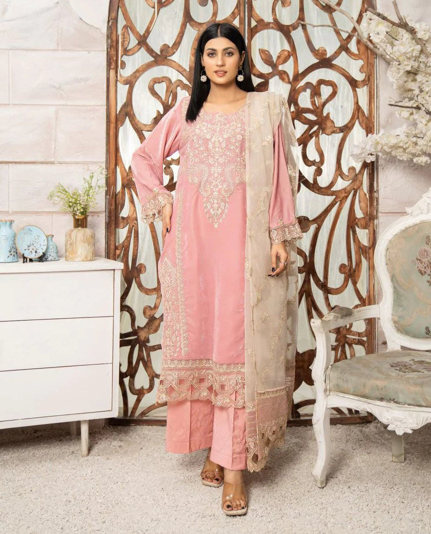 Powder Fix - 3Pc Velvet Suit (Pret) - Sherry's wardrobe