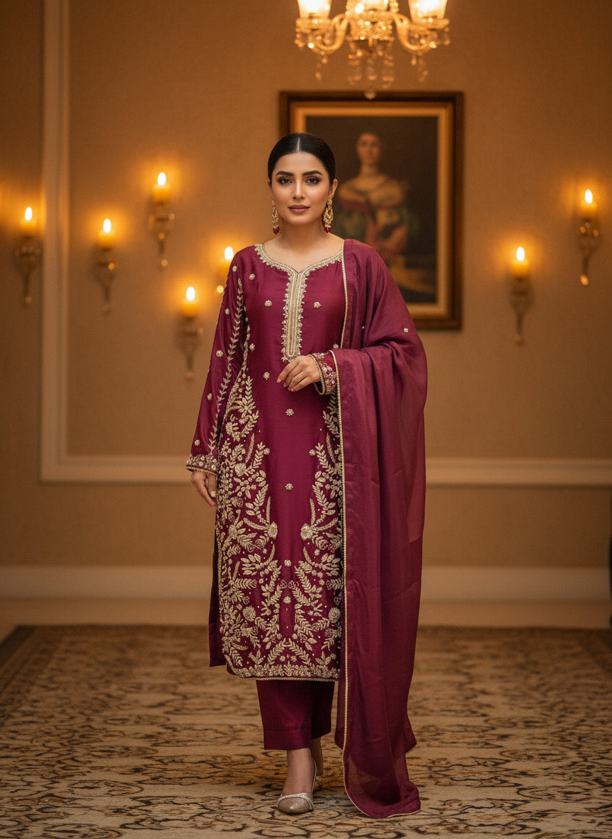 Mystic Mehroon -RR 10 SILK