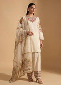 Ayza Beige-Lawn