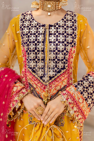 KCS-F-429-Yellow & red - Sherry's wardrobe