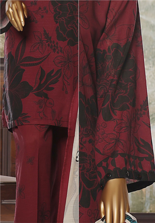 HZ - RTW Wintry Prints Maroon Multi