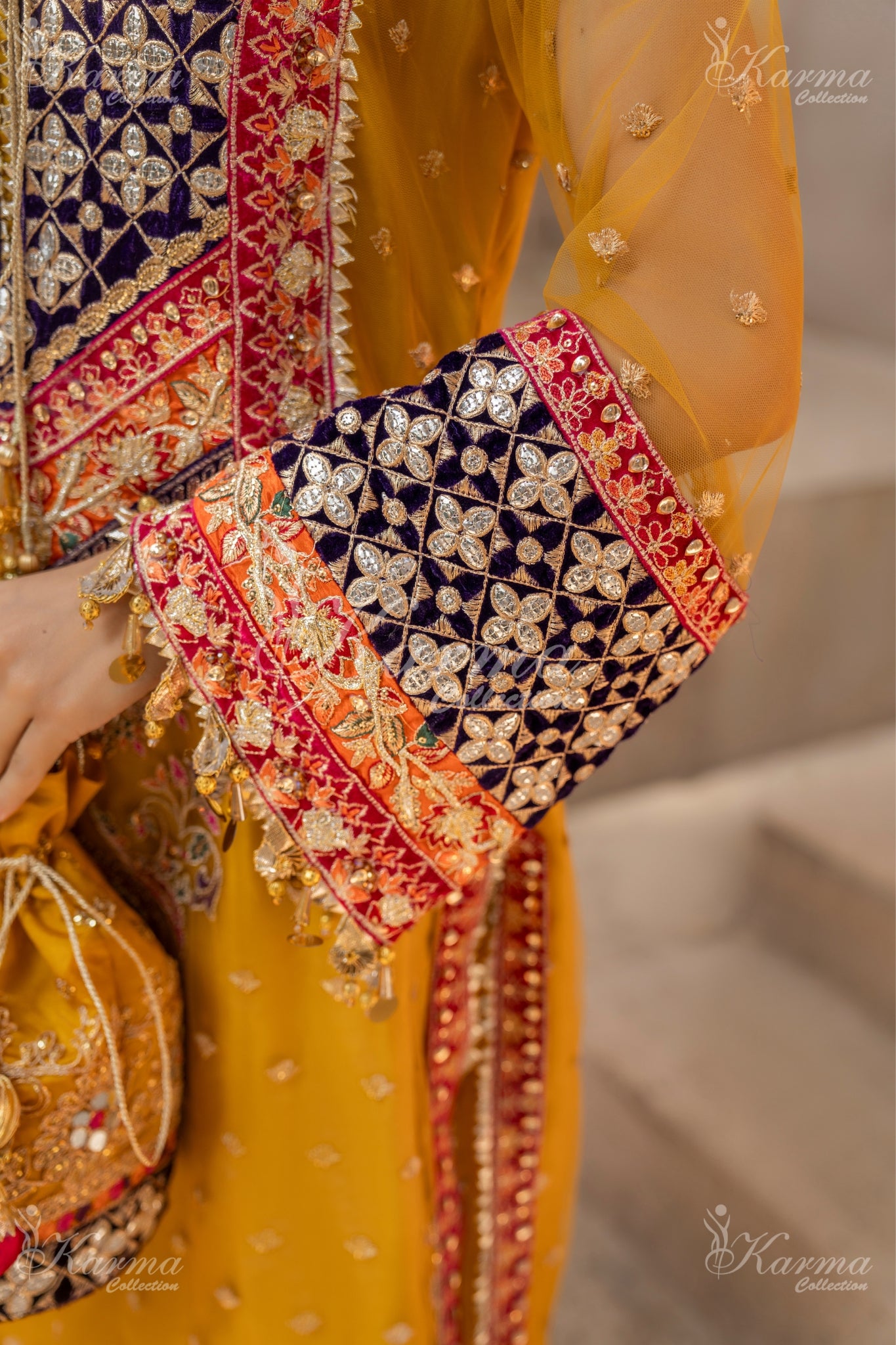 KCS-F-429-Yellow & red - Sherry's wardrobe