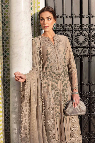 3 Piece Unstitched Embroidered Lawn Suit | D-2503-A