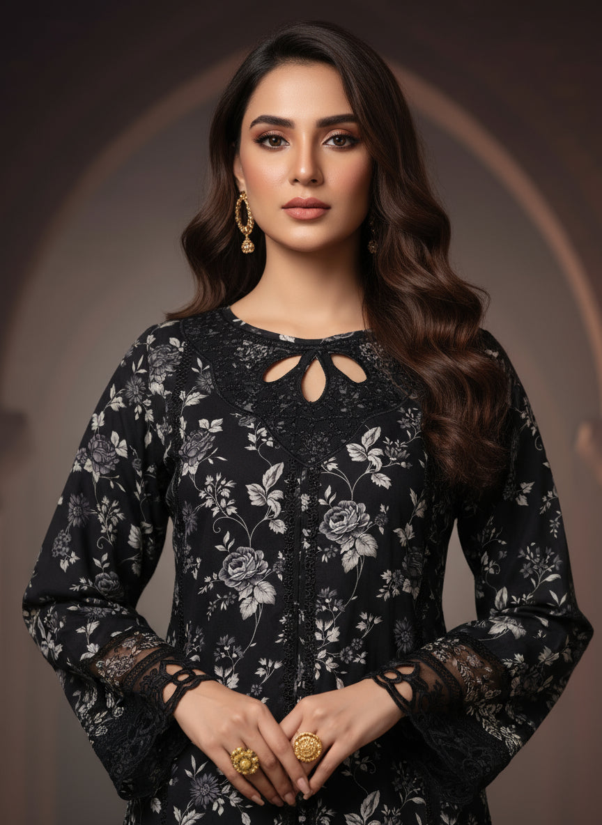 Black Viola - Sadabahar Viscose