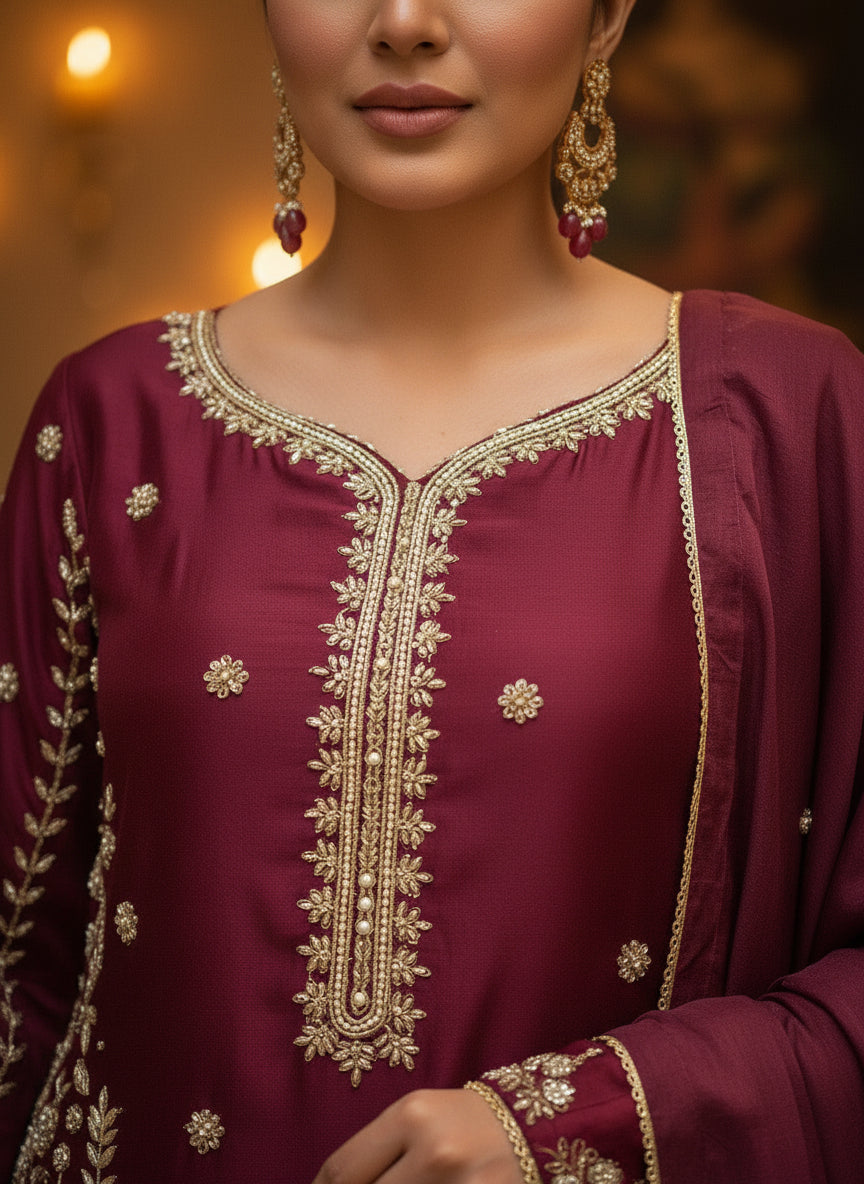Mystic Mehroon -RR 10 SILK