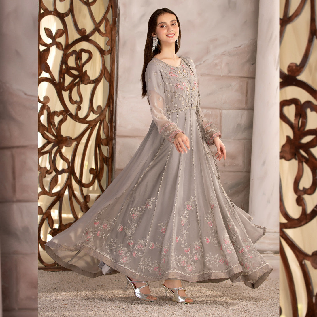 3 Piece Chiffon Maxi Dress - Sherry's wardrobe