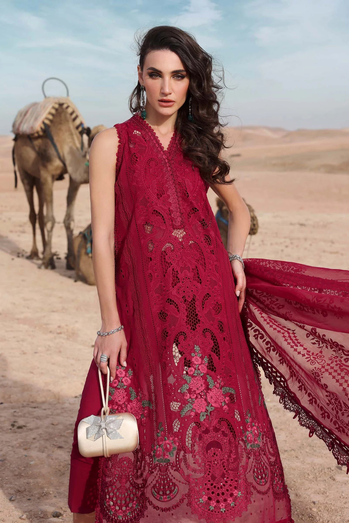 Maria B. Embroidered | Al-1067 Mehroon