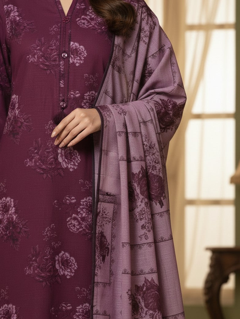 Cherry - Printed khaddar