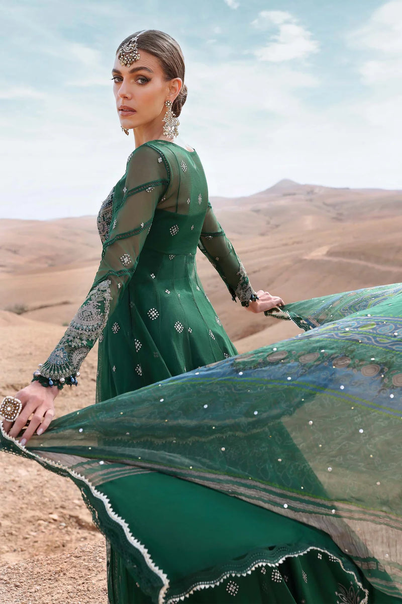 3 Piece Unstitched Embroidered Net Suit | D-2507-A – Sherry's wardrobe