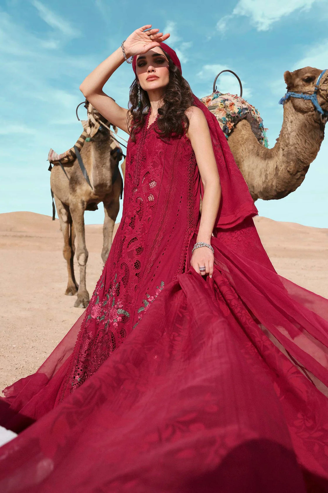 Maria B. Embroidered | Al-1067 Mehroon