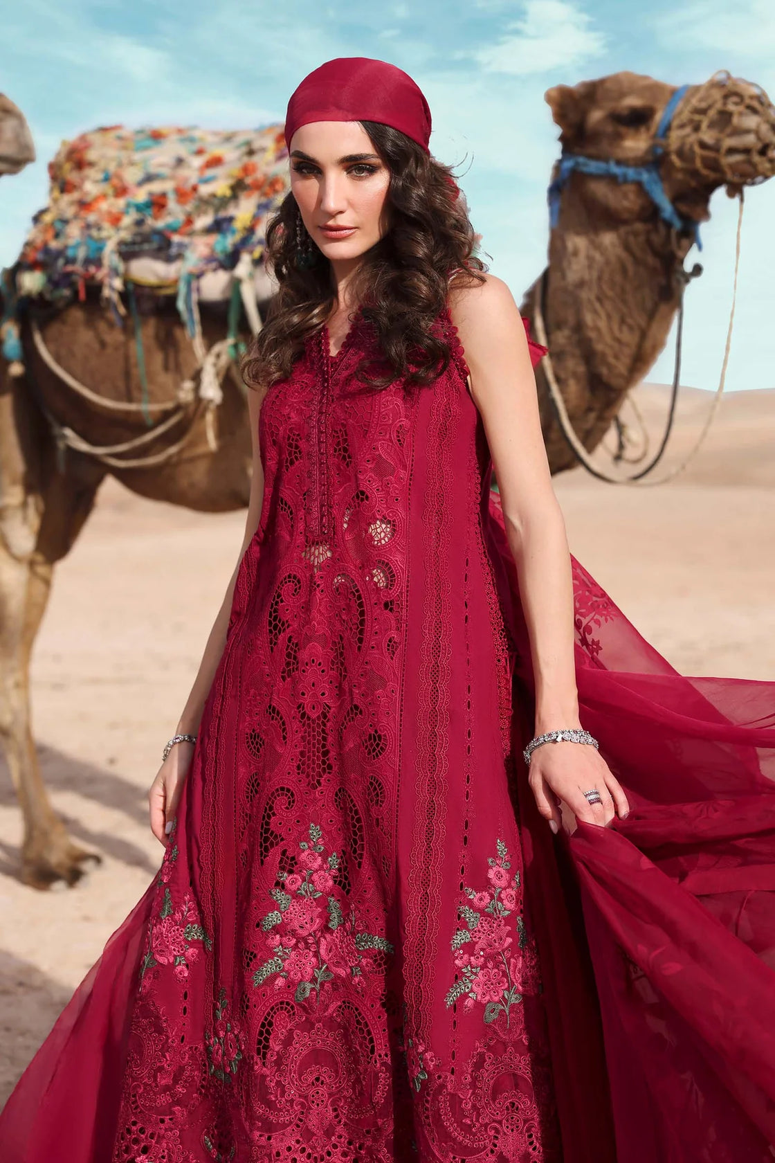 Maria B. Embroidered | Al-1067 Mehroon