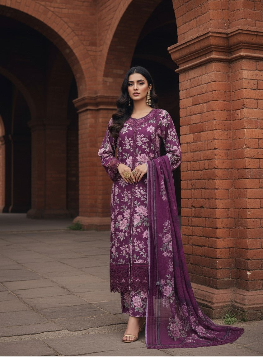 Violet Muse - Sadabahar Viscose