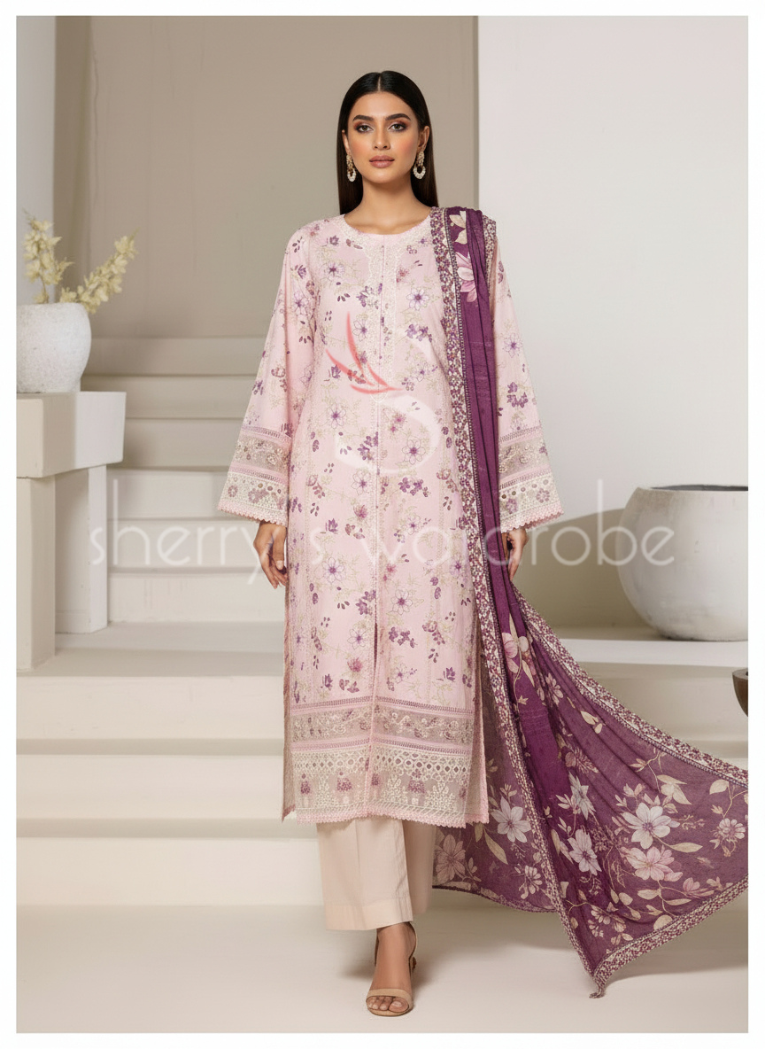 S'Pret - Emb Lawn 643 Plum