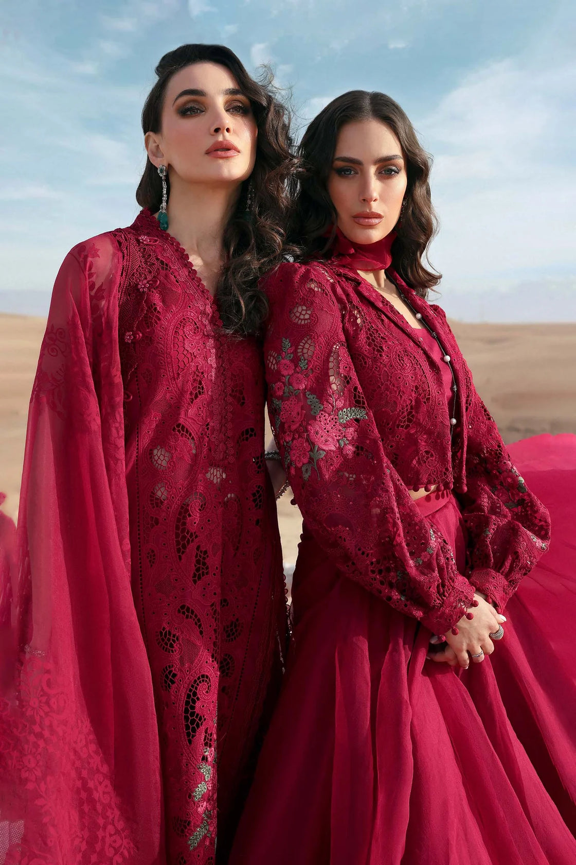 Maria B. Embroidered | Al-1067 Mehroon