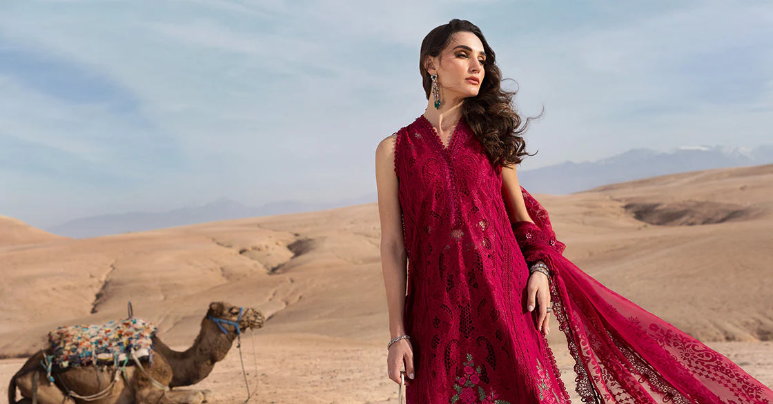 Maria B. Embroidered | Al-1067 Mehroon