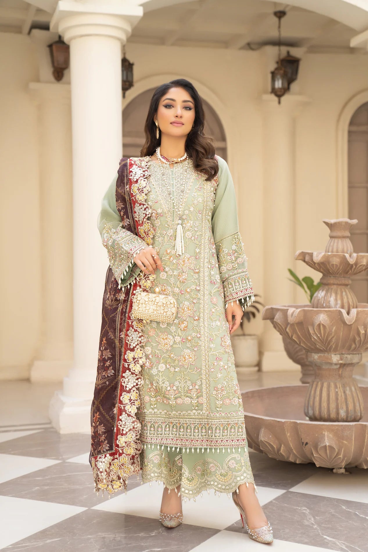 ARWAH ORGANZA LUXURY FORMAL DRESS VA1 - Sherry's wardrobe