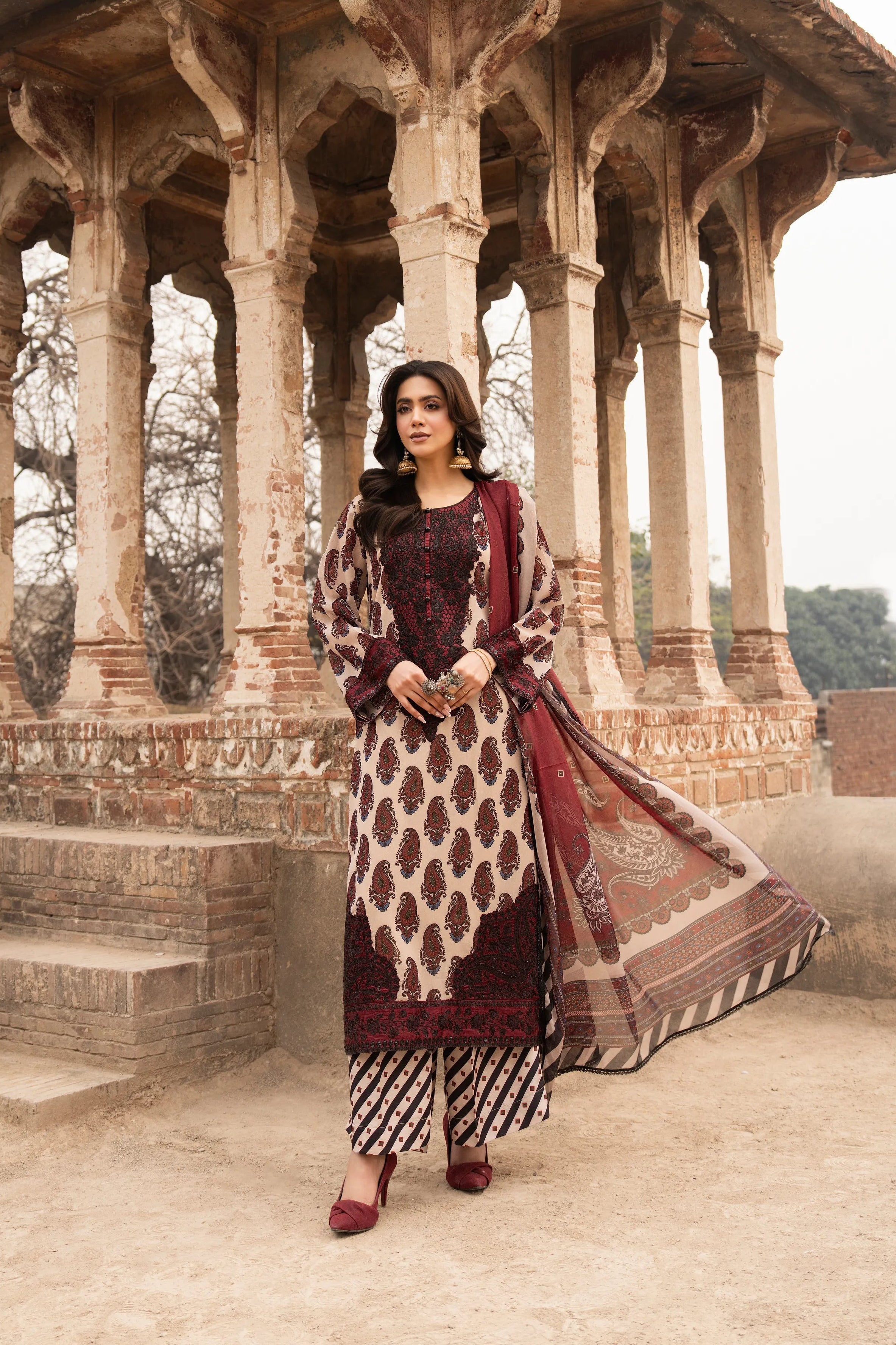 Karma-Aura- Wine Maroon F-516