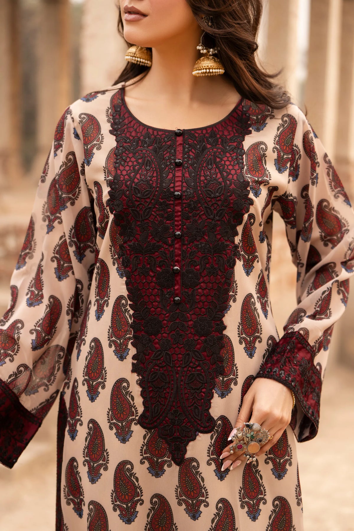 Karma-Aura- Wine Maroon F-516