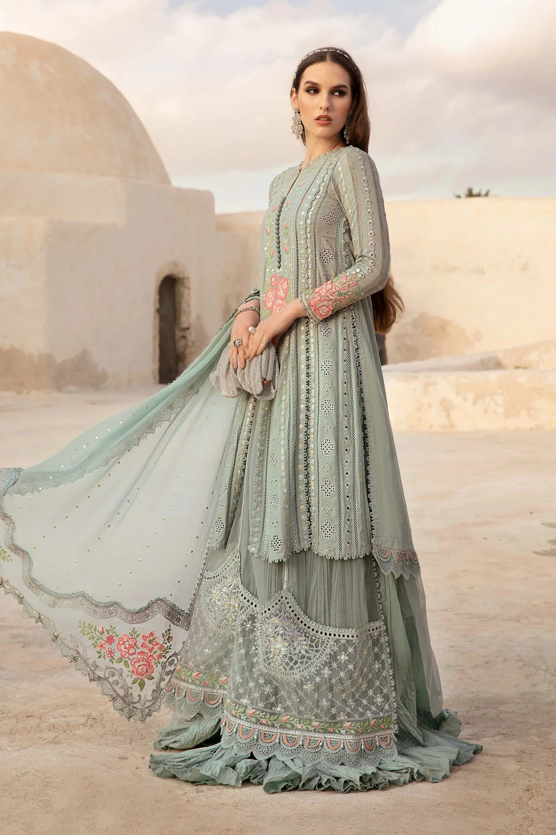 Unstitched Lawn | D-2412-B - Sherry's wardrobe