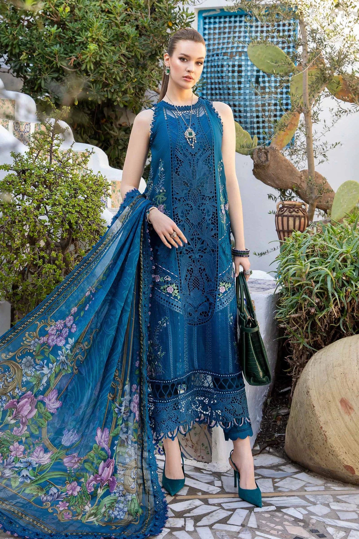 Unstitched Lawn | D-2415-A - Sherry's wardrobe