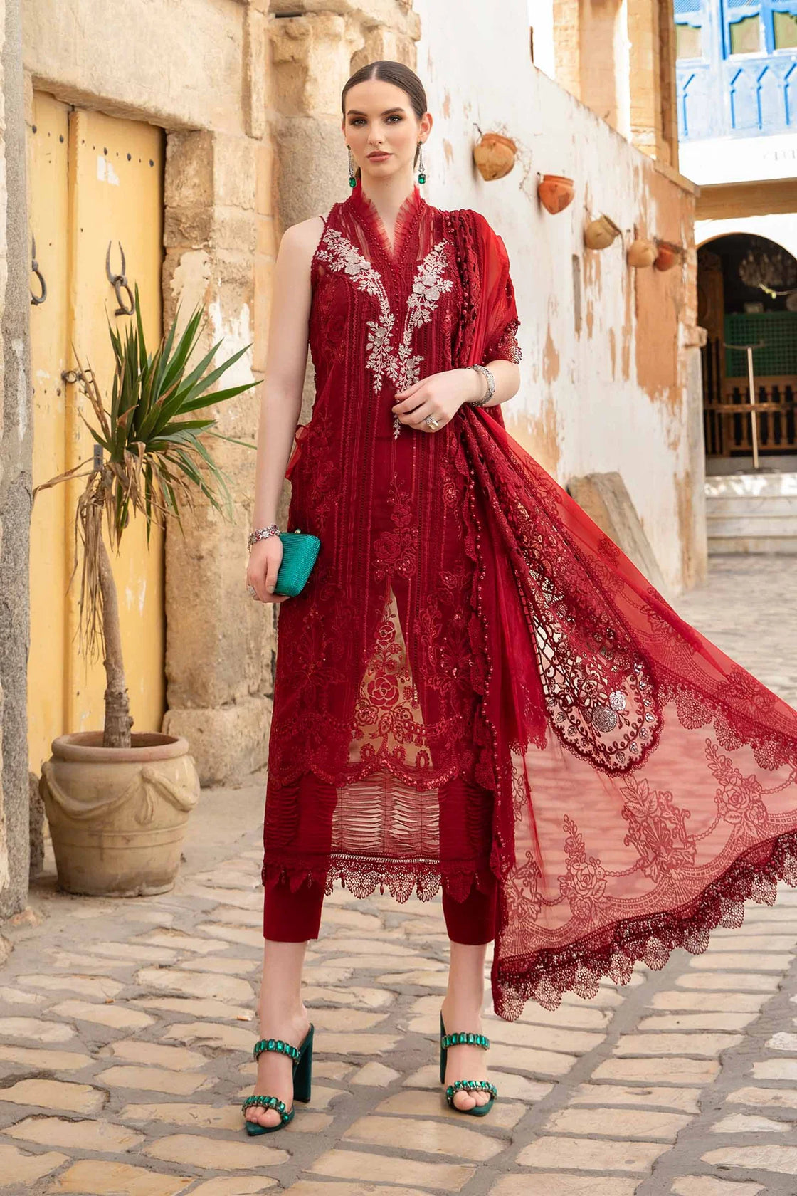 Unstitched Lawn | D-2401-B - Sherry's wardrobe