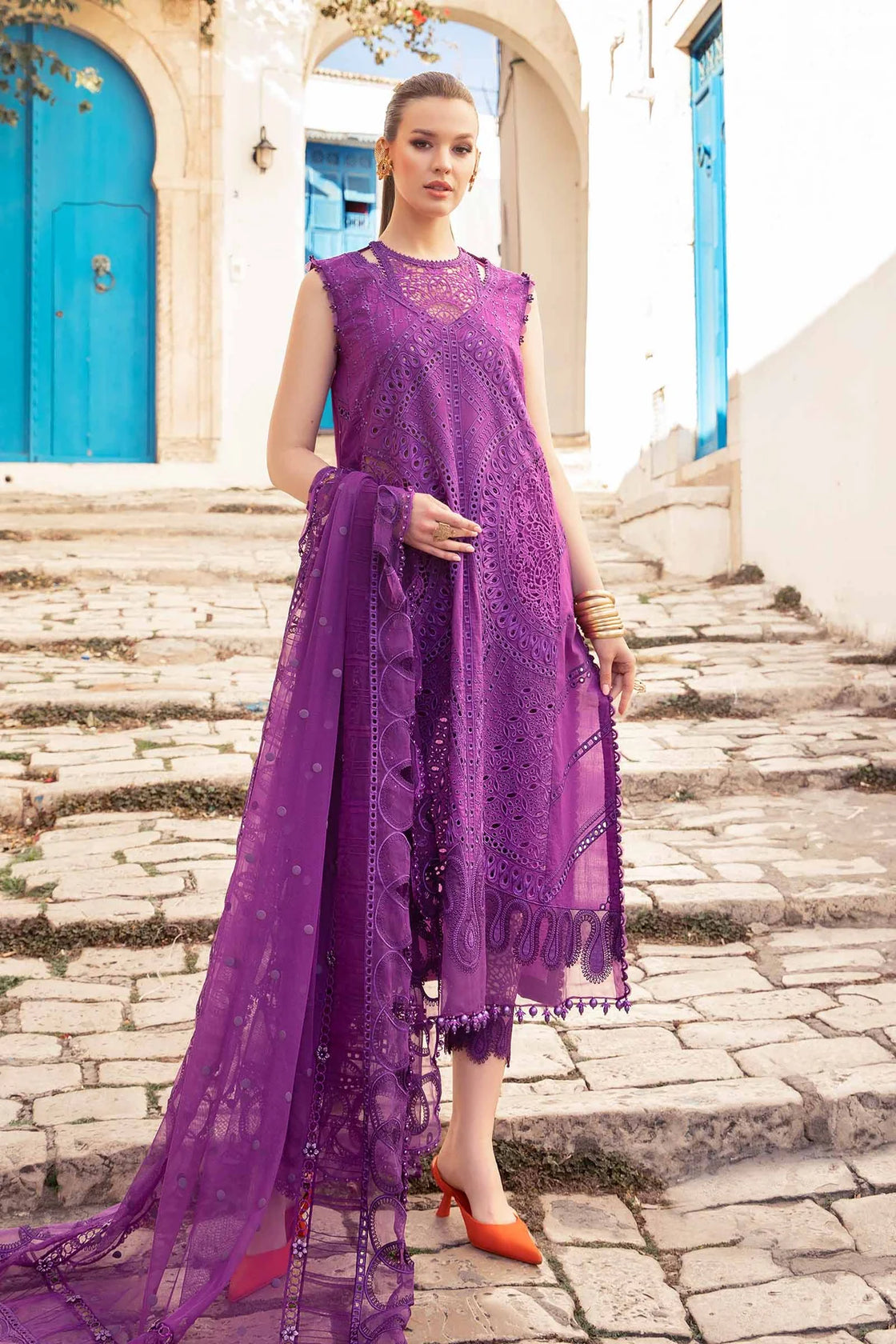 Unstitched Lawn | D-2402-B - Sherry's wardrobe