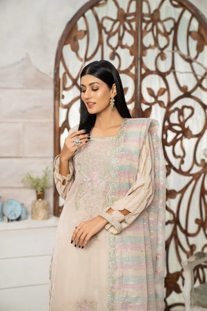 Sarang - 3Pc Velvet Suit (Pret) - Sherry's wardrobe