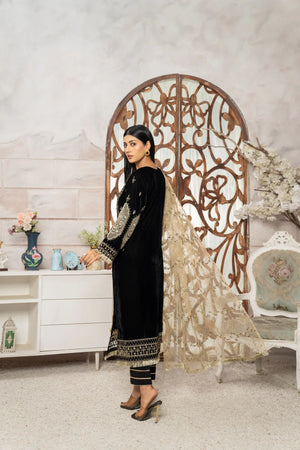 Miraculous - 3Pc Velvet Suit (Pret) - Sherry's wardrobe