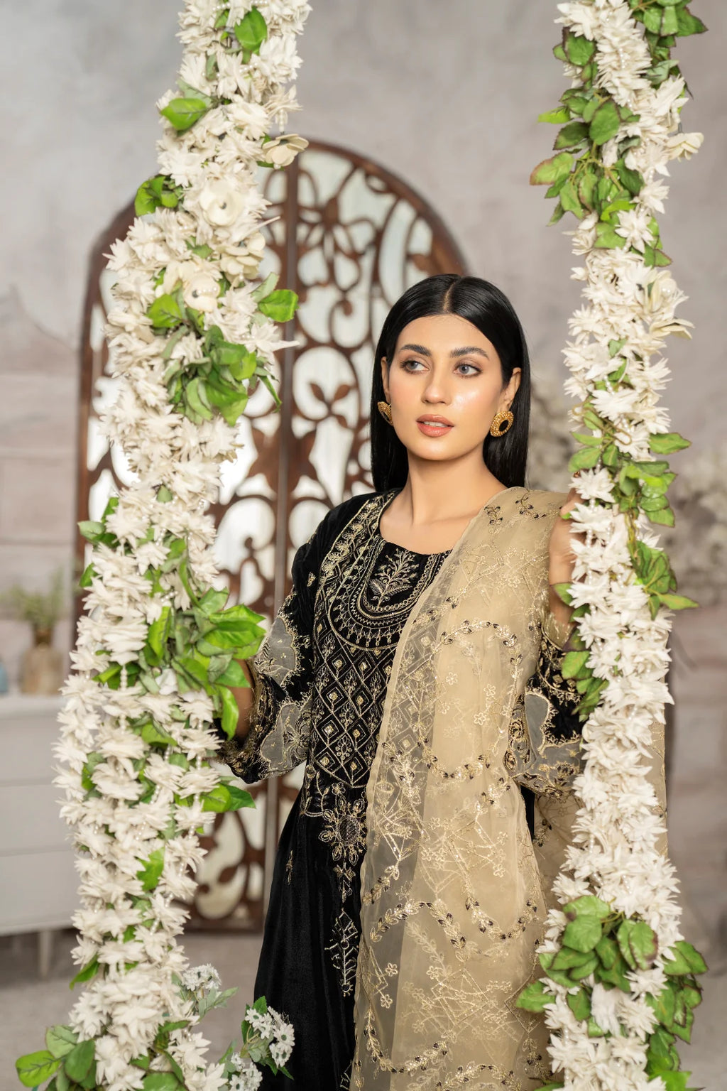 Miraculous - 3Pc Velvet Suit (Pret) - Sherry's wardrobe