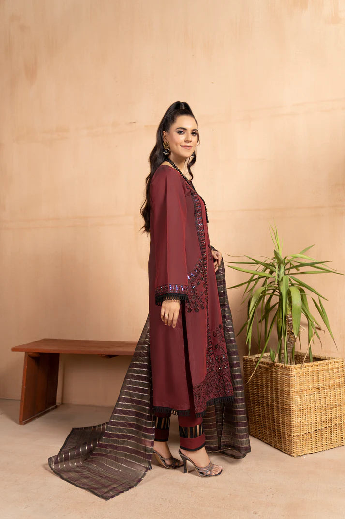 Mudrose - 3 Piece - Embroidered Organza Buy