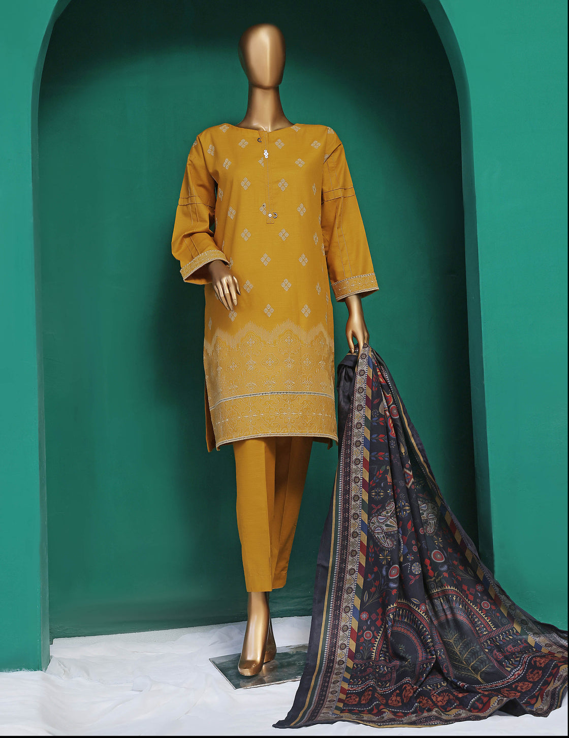 HZ - RTW Khaddar Chickankari Solids