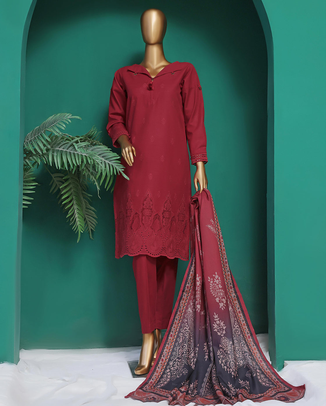 HZ - RTW Khaddar Chickankari Solids