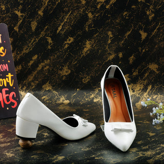 Opole Heeled Pumps White