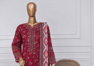 SADABAHAR - Embroidered Merlot