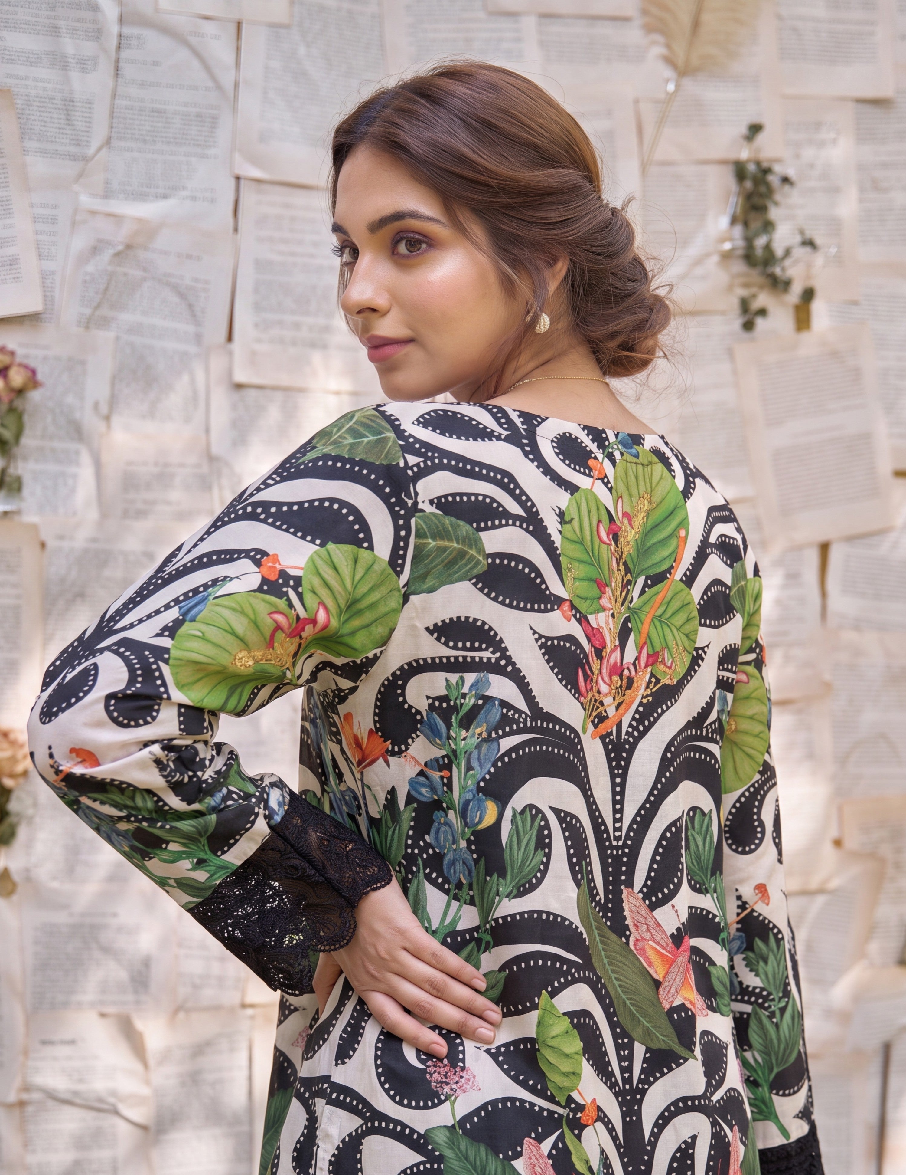 Sanam White - Printed Lawn Cotton Suit