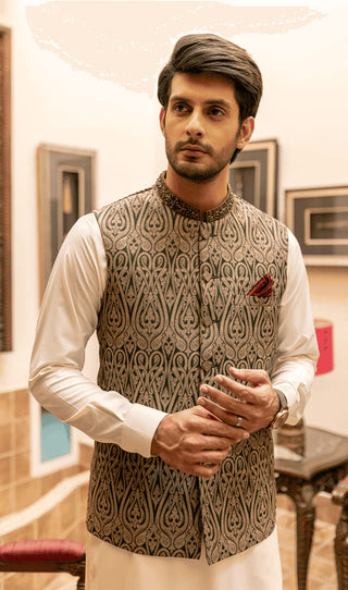 Golden sales coat suit