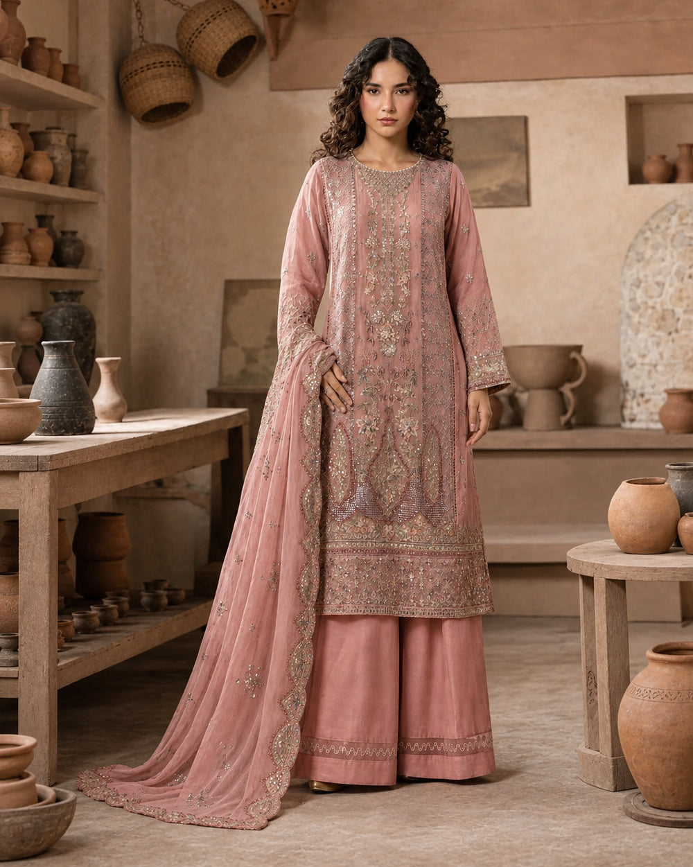 Aarzoo - 3-Piece Chiffon Festive Edit