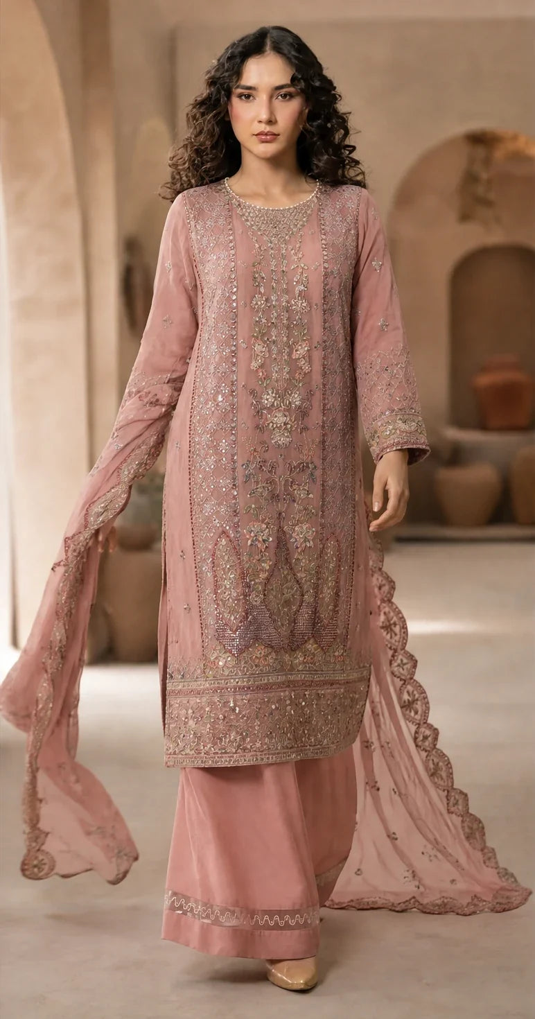 Aarzoo - 3-Piece Chiffon Festive Edit
