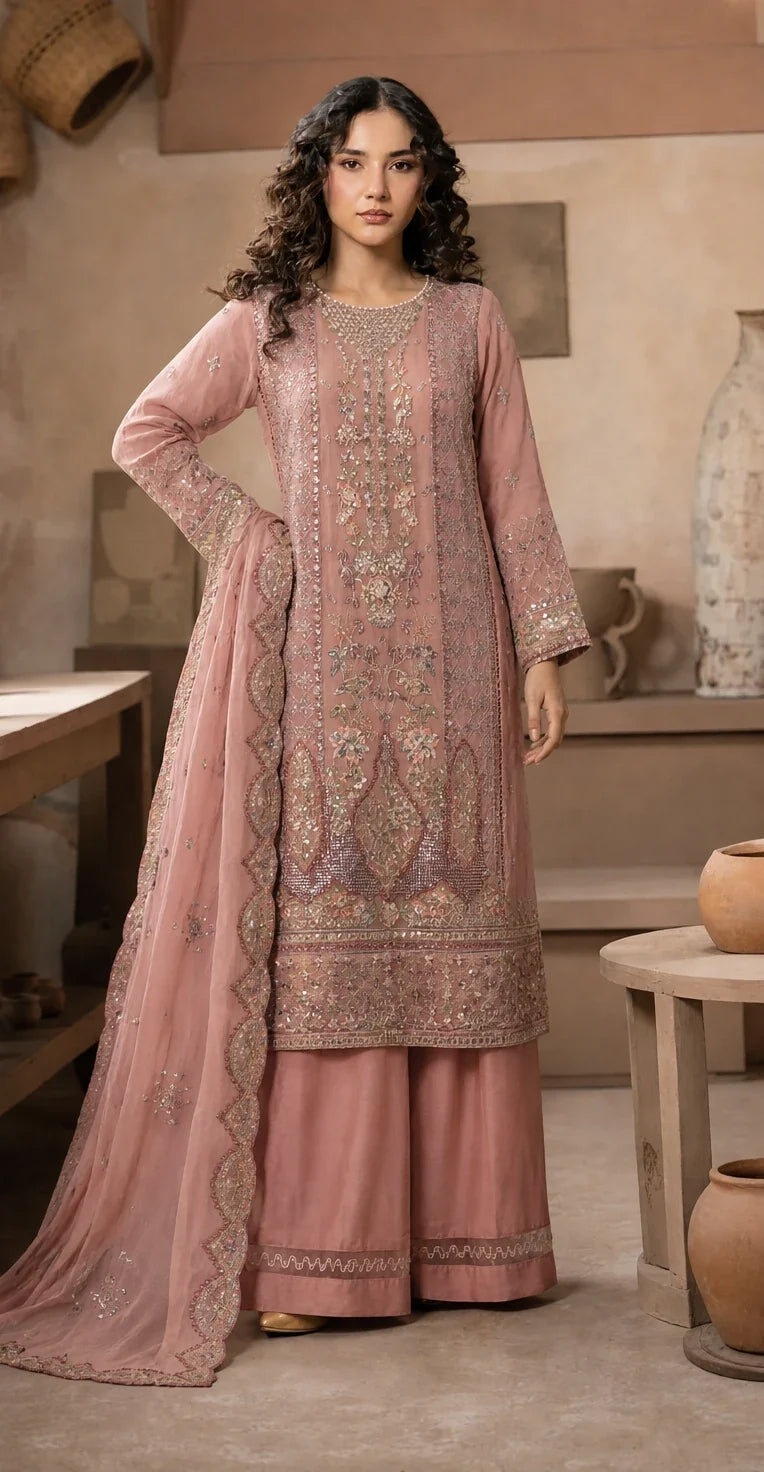 Aarzoo - 3-Piece Chiffon Festive Edit
