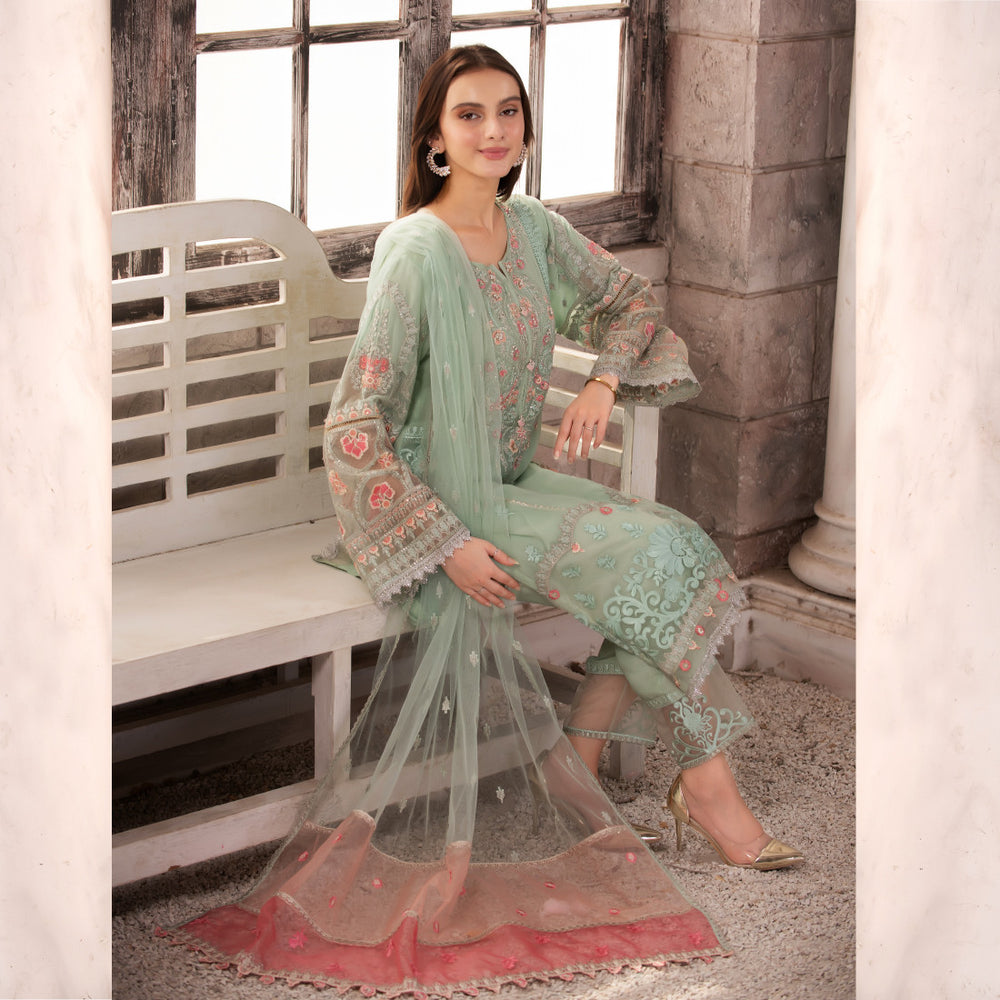 3 Piece Panelled Chiffon Suit - Sherry's wardrobe