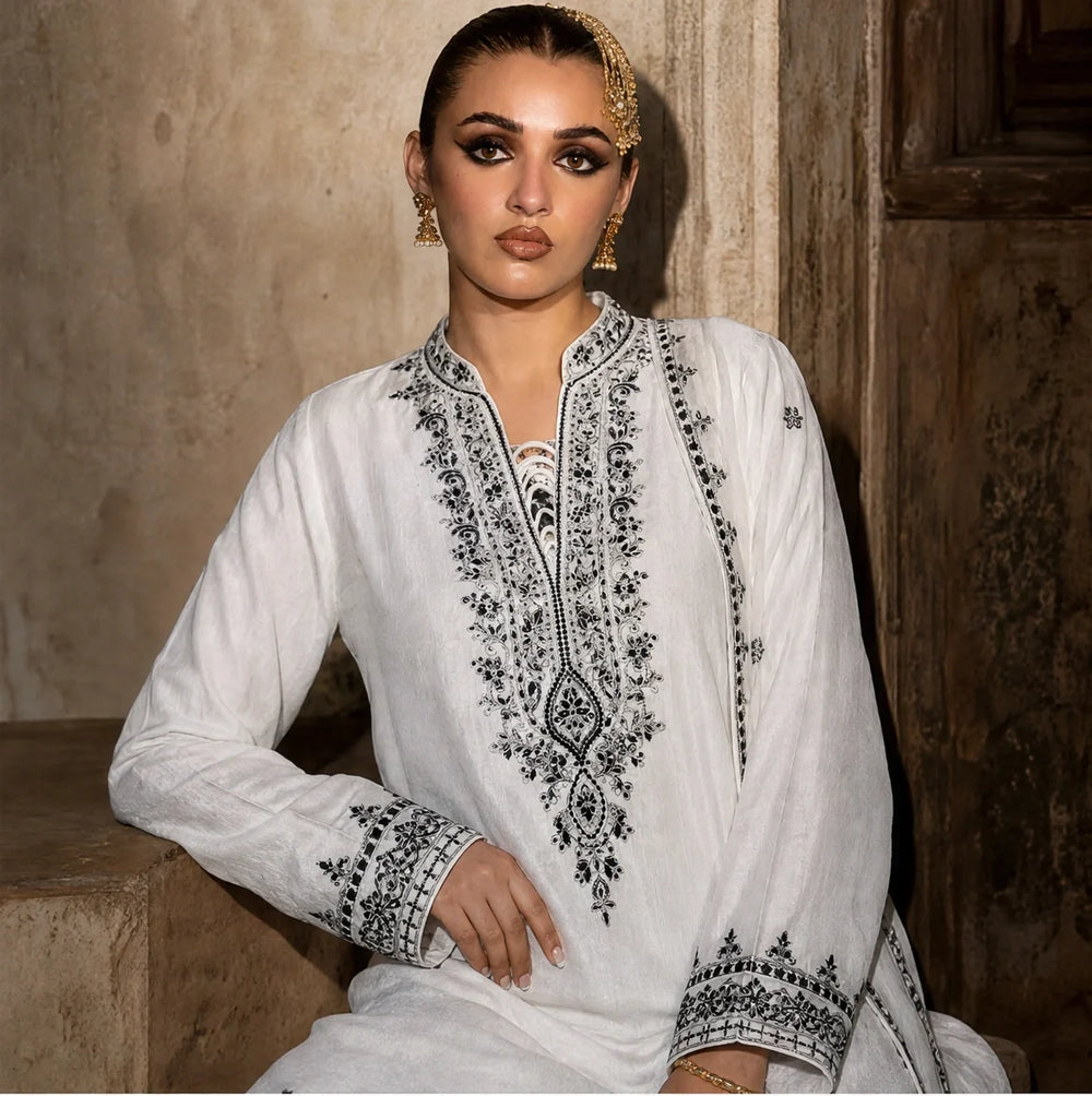 Selene - 3 Piece Embroidered Silk viscose