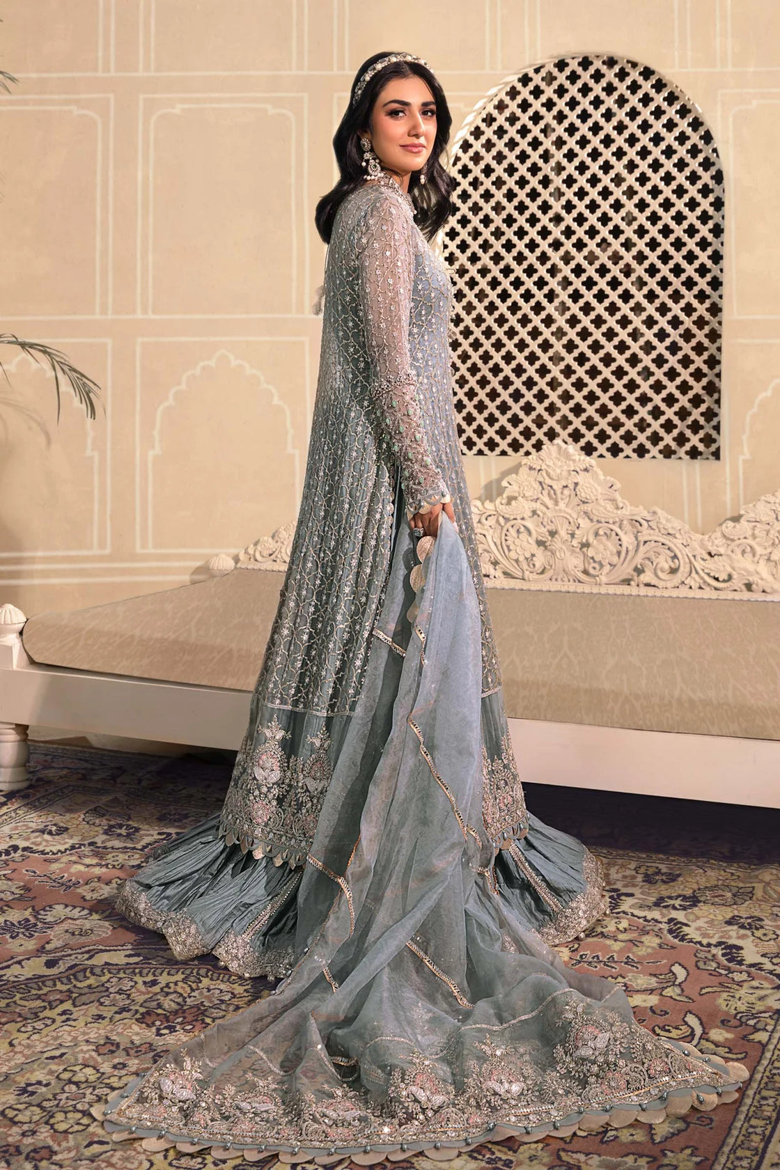 Unstitched MBROIDERED - Blue BD-2602 - Sherry's wardrobe