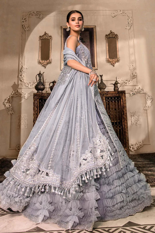 Unstitched MBROIDERED - Ice Blue BD-2603 - Sherry's wardrobe