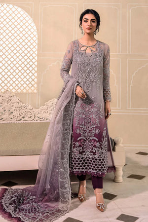 Unstitched MBROIDERED - Plum BD-2605 - Sherry's wardrobe