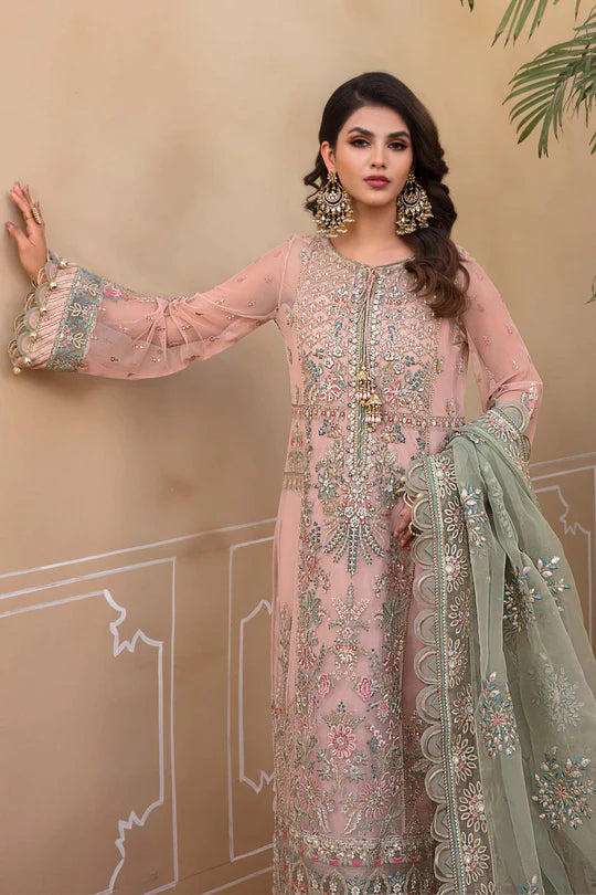 Unstitched MBROIDERED - Sea Green BD-2607 - Sherry's wardrobe