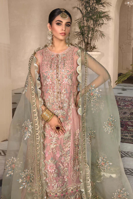 Unstitched MBROIDERED - Sea Green BD-2607 - Sherry's wardrobe